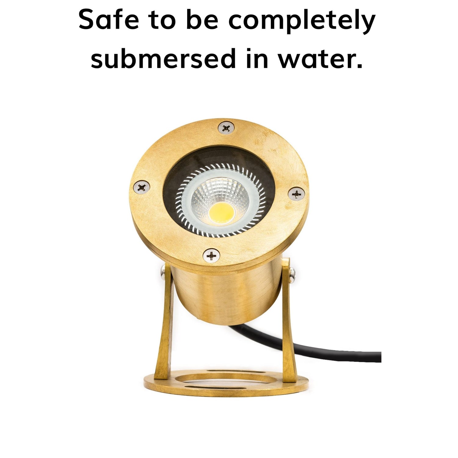 LED Pond Lights are safe to be completely submersed in water.