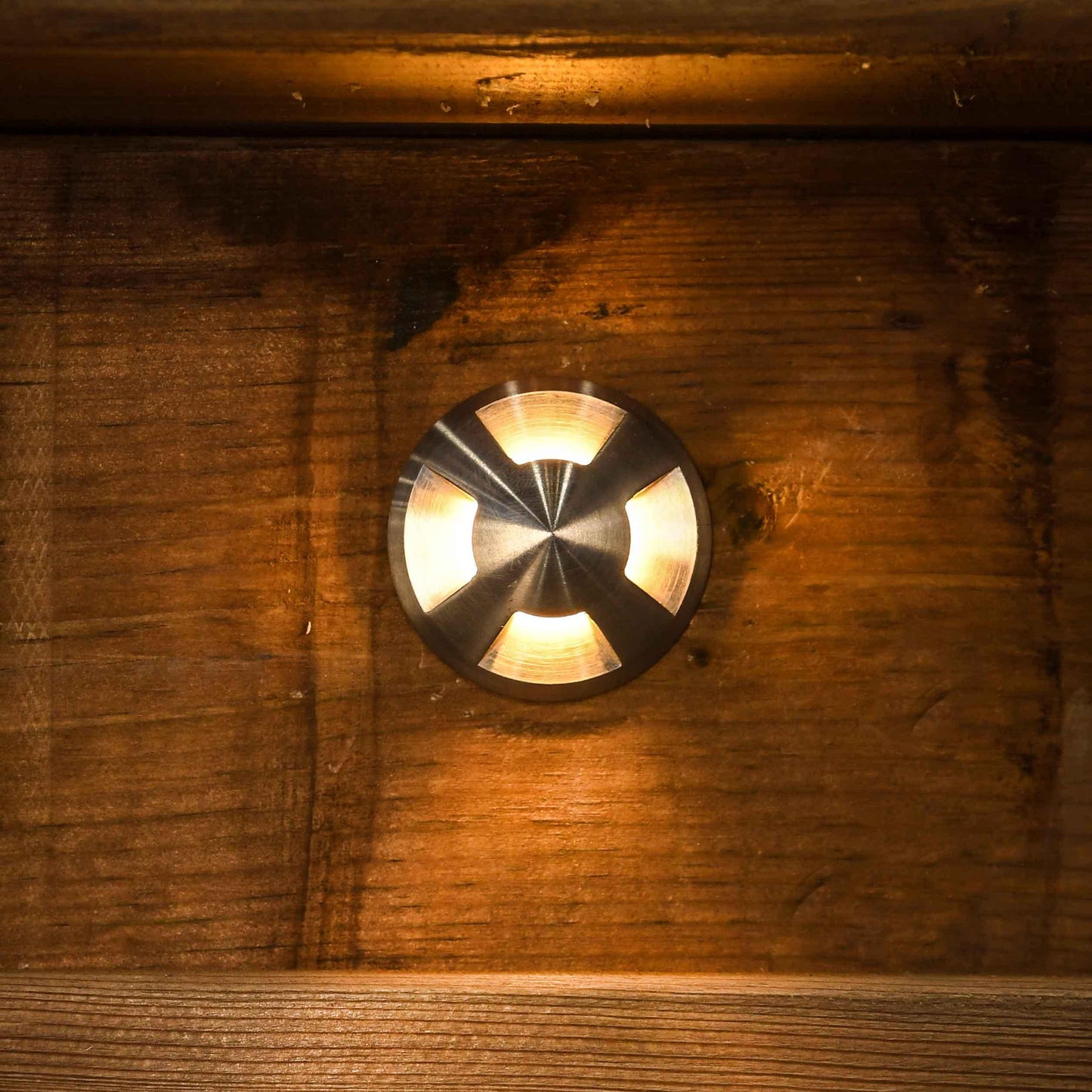 4-Way Stainless Steel LEDIn-Set Marker Light - Silhouette Lights