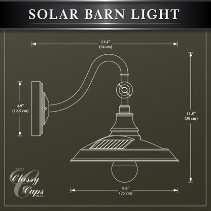 Dark Bronze Solar Barn Light