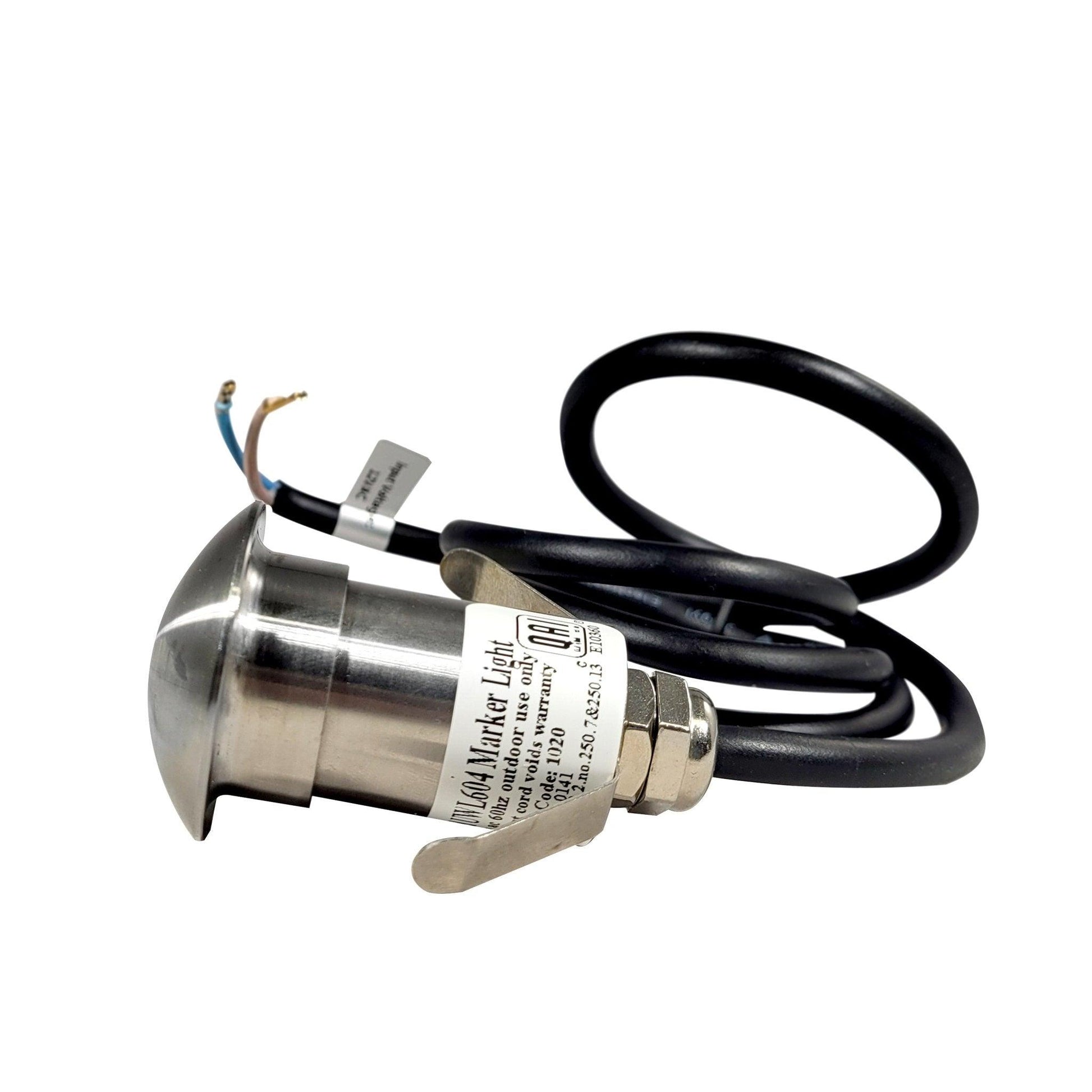 1-Way Stainless Steel LED In-Set Marker Light - Silhouette Lights