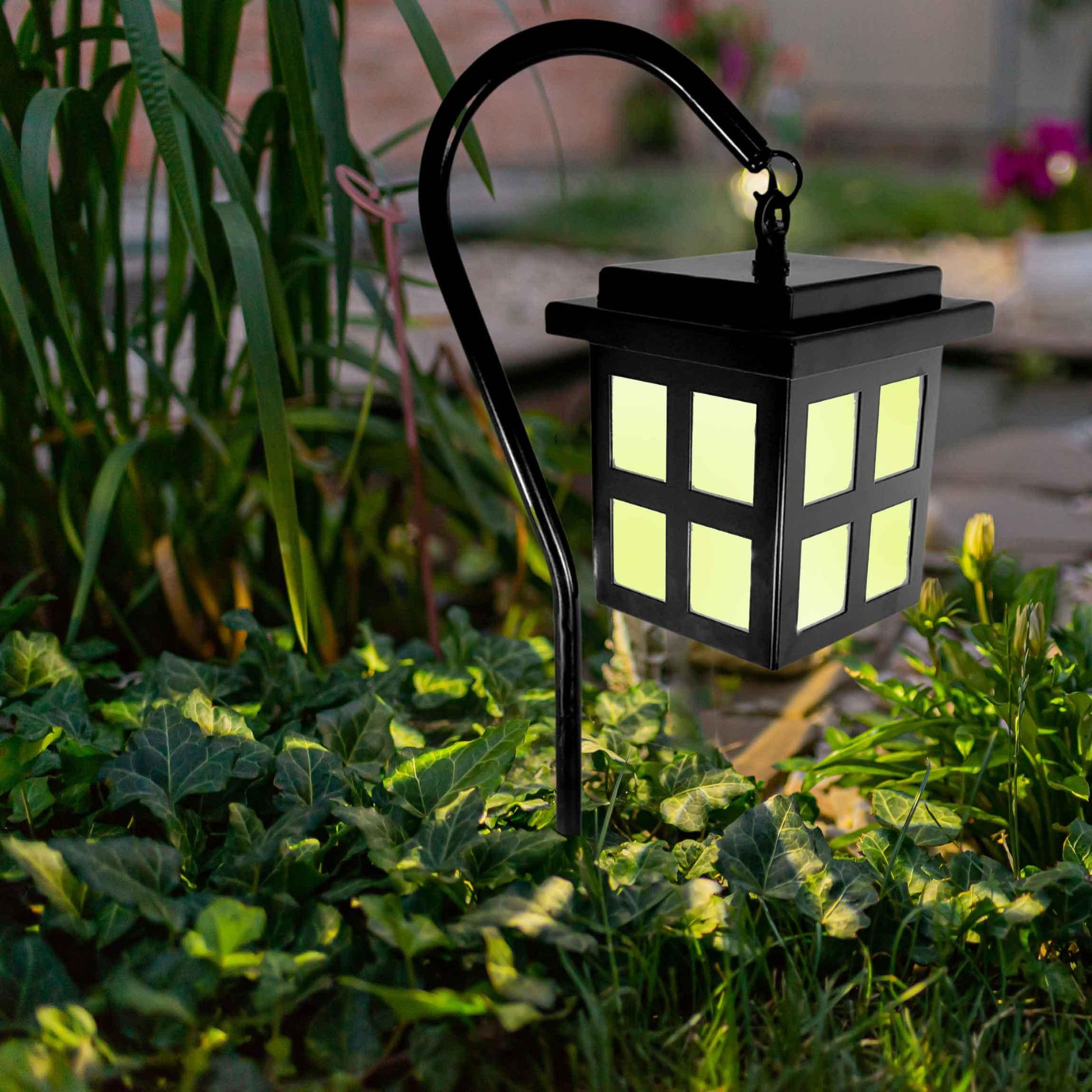 Lantern On a Stand LED Path Light - Silhouette Lights