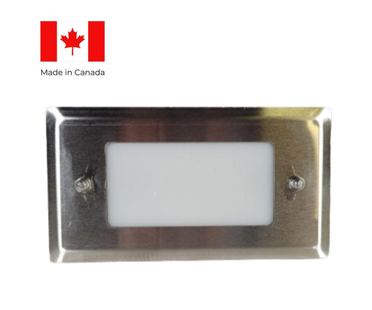 Stainless Steele Open LED Step Light - Silhouette Lights