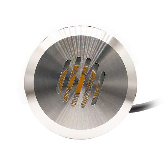 Stainless Steel Slotted LED Well Light - Silhouette Lights