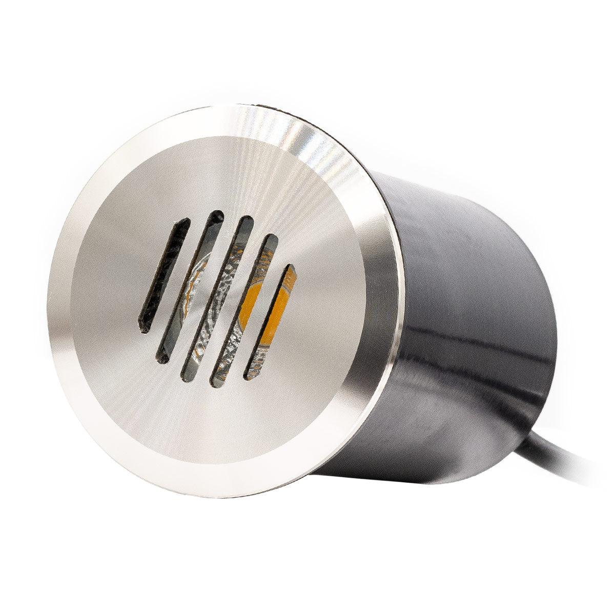 Stainless Steel Slotted LED Well Light - Silhouette Lights