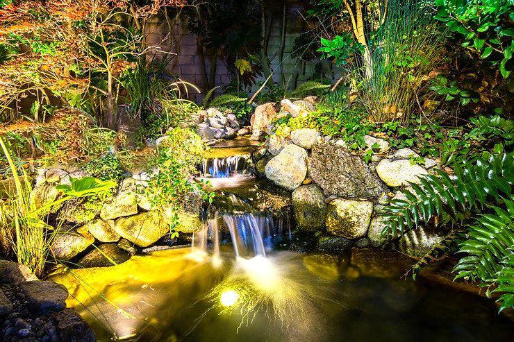 Glowing Water Features: DIY Lighting Ideas for Ponds and Waterfalls - Silhouette Lights