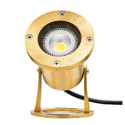 Brass LED Submersible Pond Light