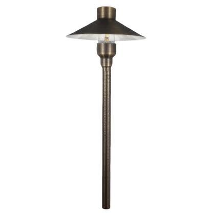 Single Tier LED Pathlight-Brass