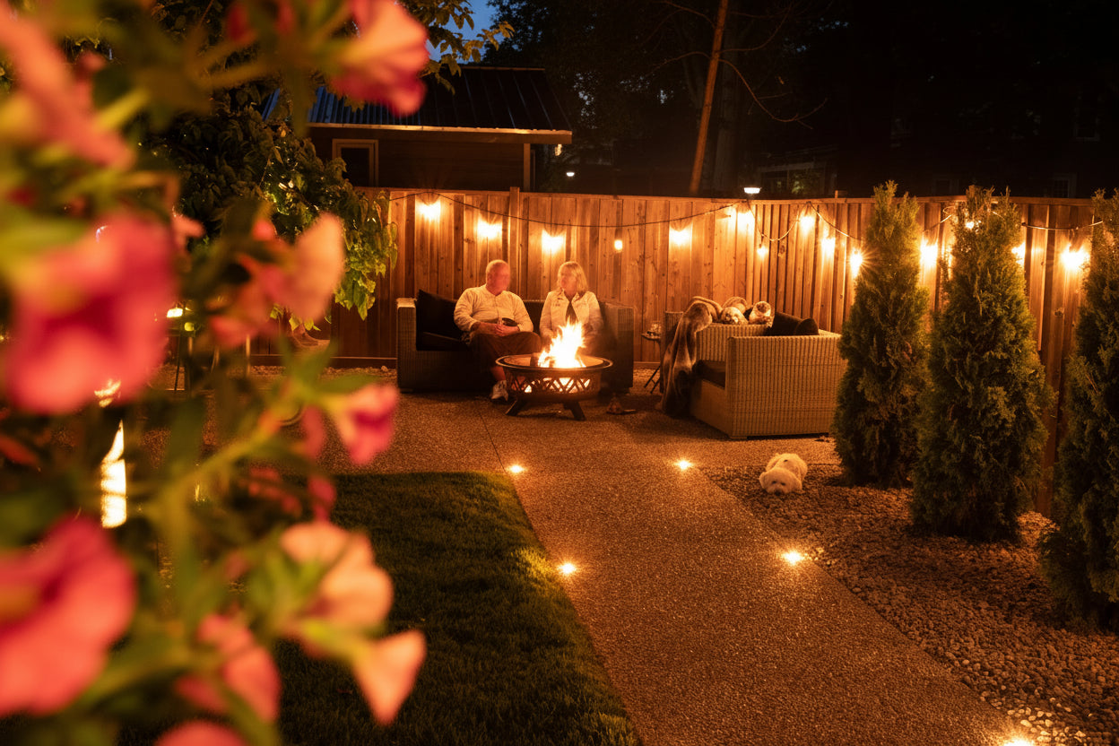 landscape marker lights
