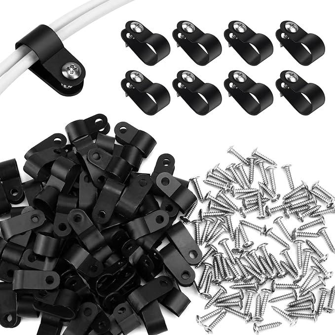 3/8 Inch R-Type Cable Clips for Electrical Wire (120 Clips ...