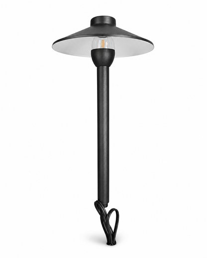 Standard Round Top Path Light - Alum - PL201