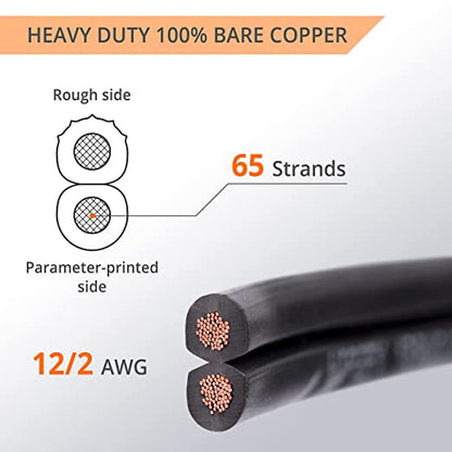 12/2 Wire Direct Burial Wire (Rolll 30.5M / 100 ft)