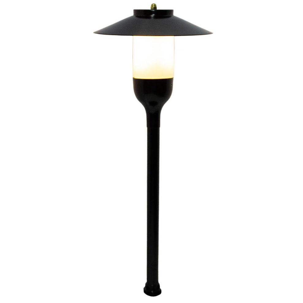 Premium Single Tier LED Path Light PL101B on White Photo