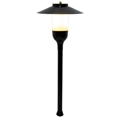 Premium Single Tier LED Path Light PL101B on White Photo