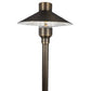 Brass Single Tier LED Path Light - PL101BRS - Silhouette Lights