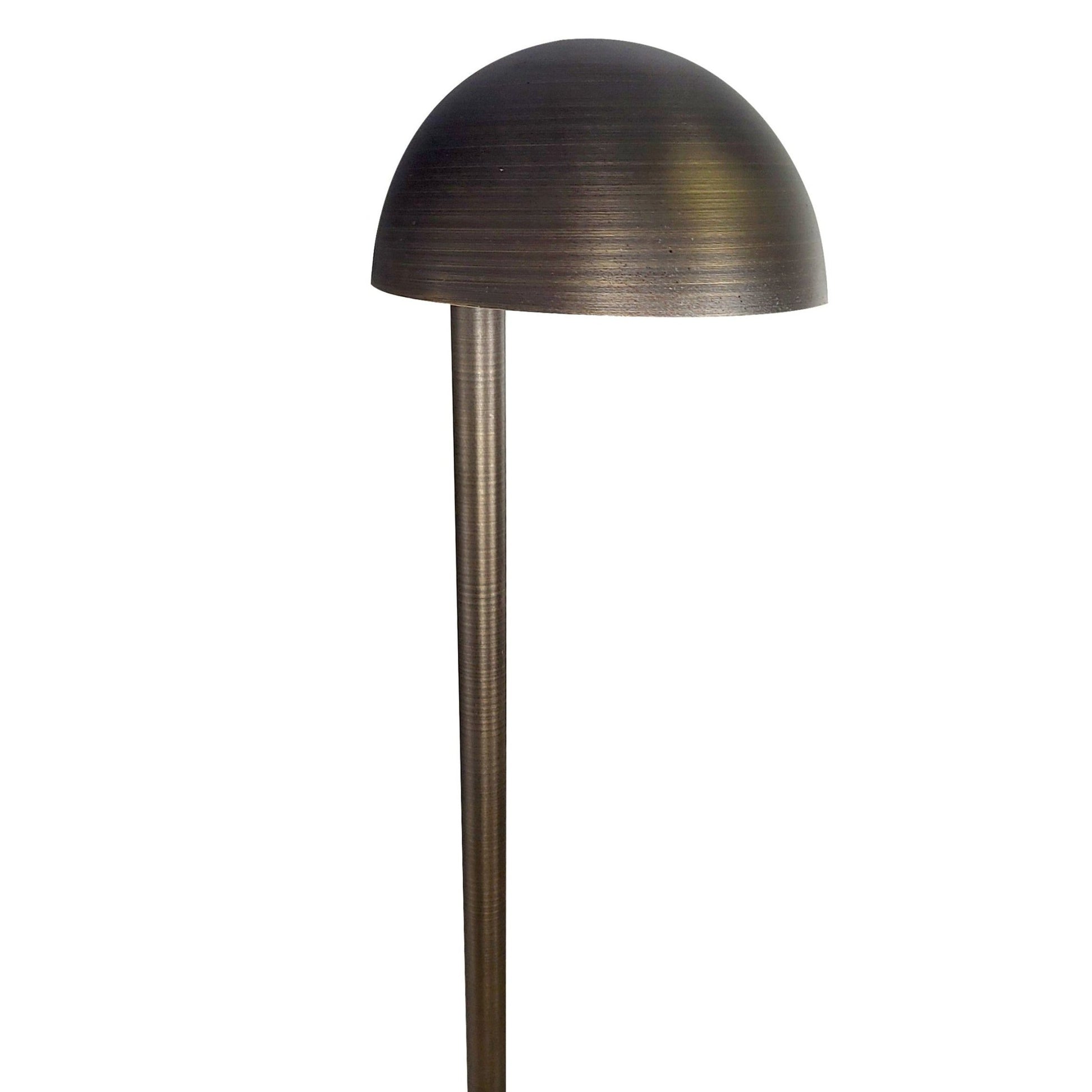 Domed Brass LED Path Light - PL150BRS - Silhouette Lights
