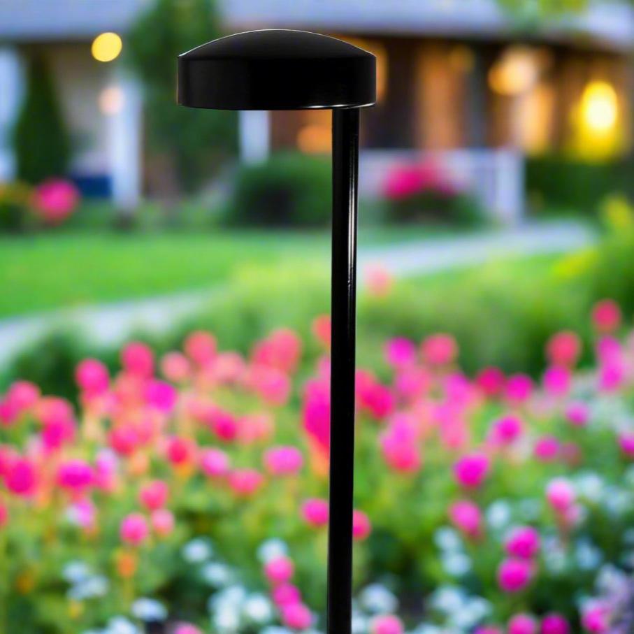 Straight Stem "Puck" LED Path Light - PL155 - Silhouette Lights